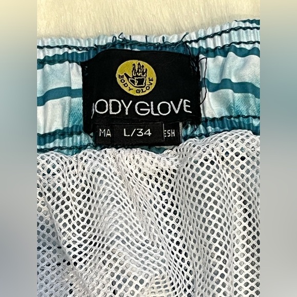 Bodyglove Vapor SwimTrunks Mens sz34 Blue Beachy Coastal Surf Vacation - Picture 6 of 10